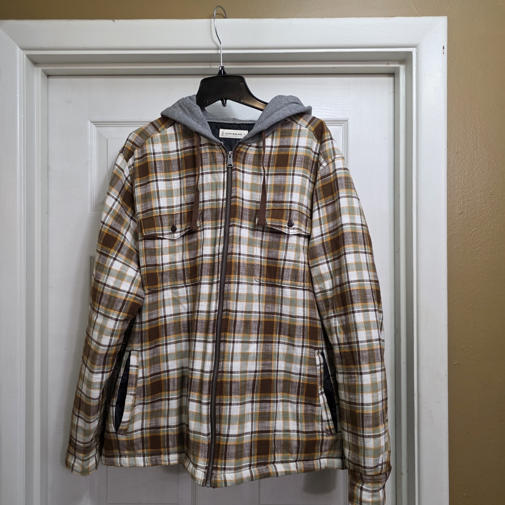 Plaid Hooded Jacket for Men